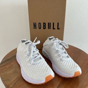 Brand New! NOBULL Diamond Knit Runner White Womens W6.5 UK 4 EUR 37 CM 23.